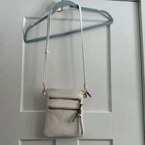 Elegant Cream Crossbody Bag